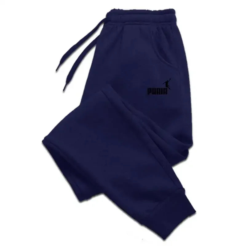 2025 Men'S Trousers for Autumn and Winter, Men'S Casual Pants, Fashionable Soft Sportswear Pants, Jogging Sports Logo Print